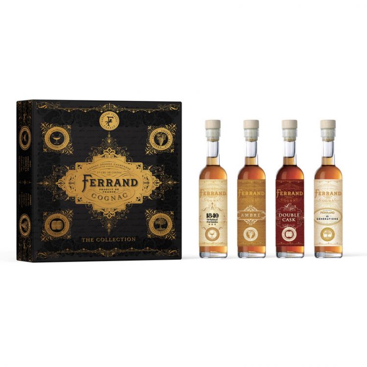 Ferrand Cognac The Collection Box 1x 40%, 1x 42%, 1x 45%, 1x 46%, 4x 0.1l