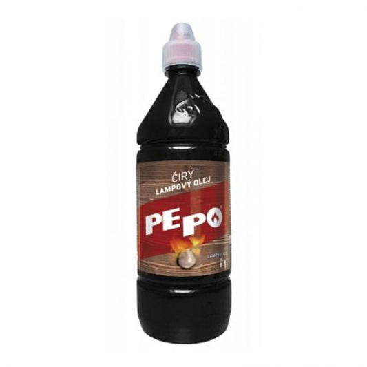 PE-PO čirý lampový olej vhodný pre všetky typy olejových lámp, fakiel 1 l pro SR
