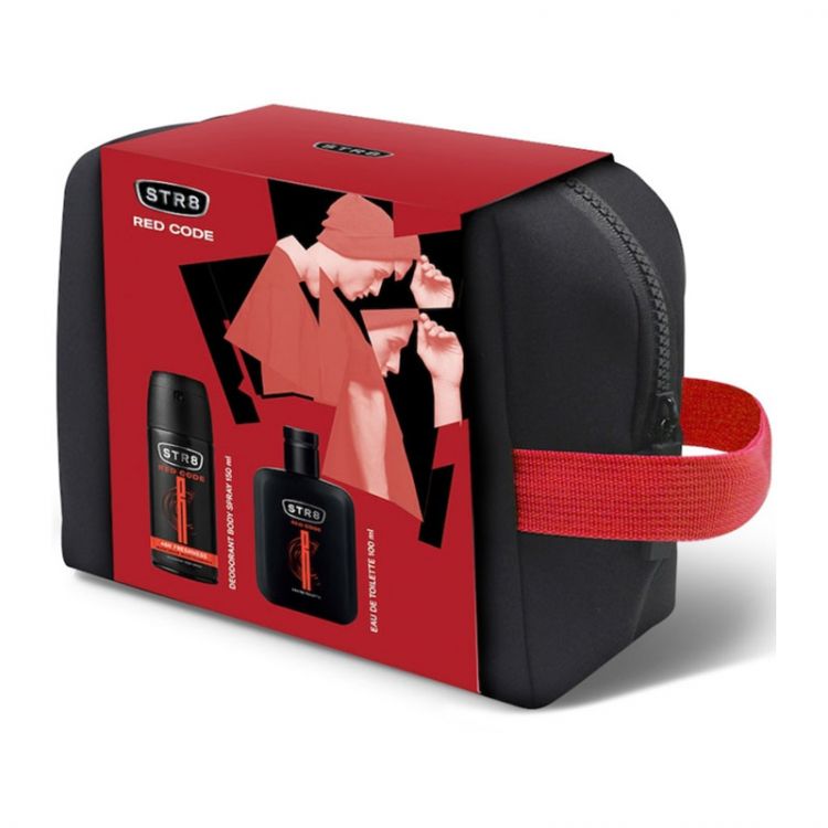 STR8 gift set Red Code shower gel 250 ml+deo 150 ml